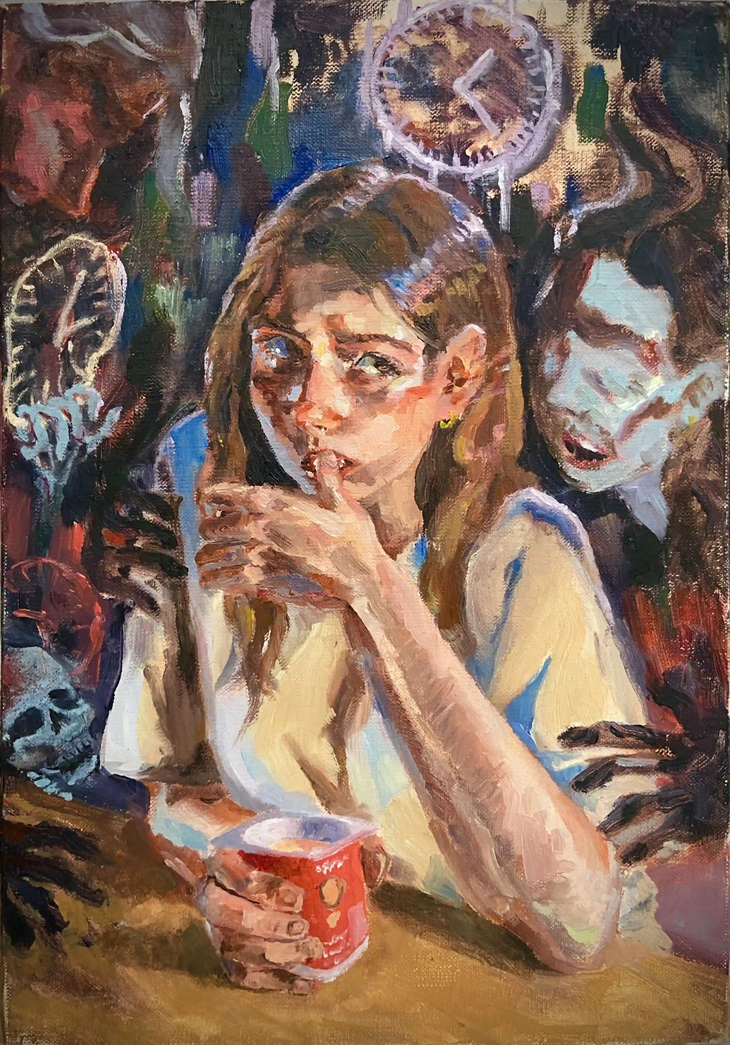 2022 Oil on Canvas, 12 x 12 in | cm